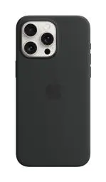 Produktbild: Apple iPhone 15 Pro Max Silikon Case mit MagSafe – Schwarz ​​​​​​​