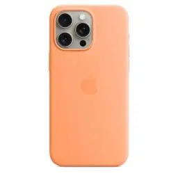 Produktbild: Apple iPhone 15 Pro Max Silikon Case mit MagSafe – Sorbet Orange ​​​​​​​