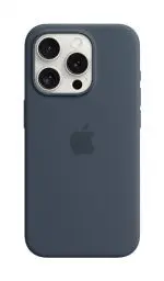 Produktbild: Apple iPhone 15 Pro Silikon Case mit MagSafe – Sturmblau ​​​​​​​