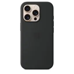 Produktbild: Apple iPhone 16 Pro Silikon Case mit MagSafe – Schwarz ​​​​​​​