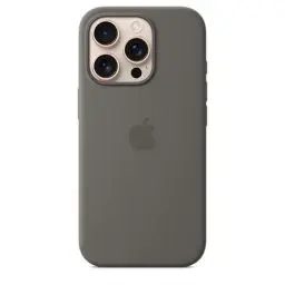 Produktbild: Apple iPhone 16 Pro Silikon Case mit MagSafe – Steingrau ​​​​​​​