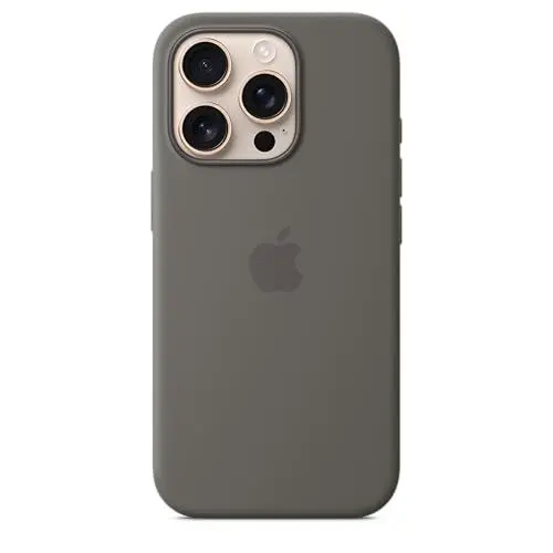 Produktbild: Apple iPhone 16 Pro Silikon Case mit MagSafe – Steingrau ​​​​​​​