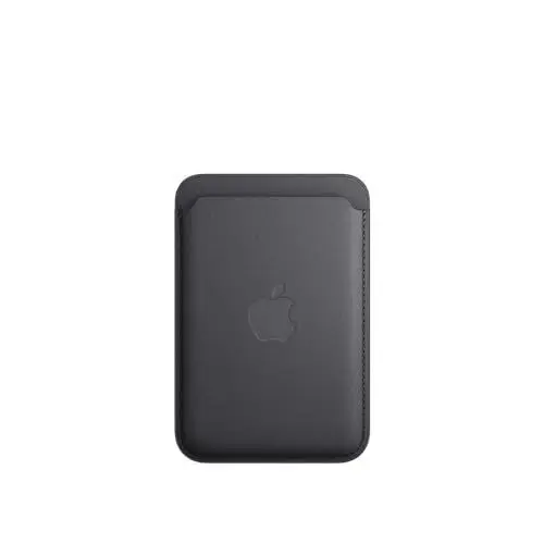 Produktbild: Apple iPhone Feingewebe Wallet mit MagSafe – Schwarz ​​​​​​​