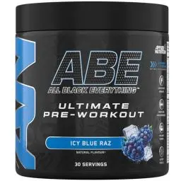 Produktbild: Applied Nutrition ABE Pre Workout Pulver - Pre Booster für Energie & Leistung mit Citrullin, Kreatin Monohydrat, Beta Alanin (375 g – 30 Portionen)(Icy Blue Raz)