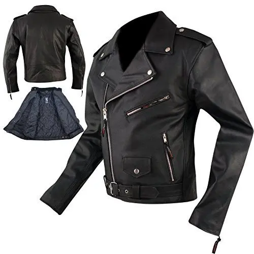 Produktbild: A-Pro Bikers Leder Cruiser Motorradjacke Rindleder all season Custom Schwarz XL