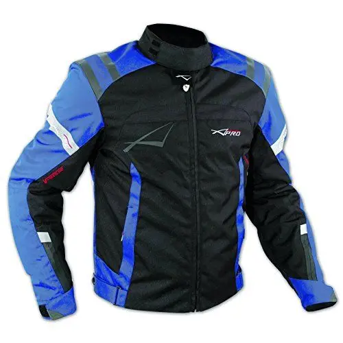Produktbild: A-Pro Jacke CE Ruestung Qualität Motorrad Thermal Innenbeschichtung Sport Blau XXL