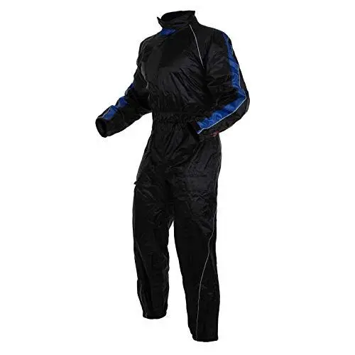 Produktbild: A-Pro Regenkombi Wasserdicht Motorrad Roller Regenhose Regenjacke Regenanzug Blau L
