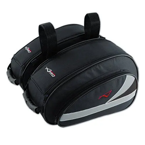 Produktbild: A-Pro Textil Satteltasche Motorrad Touring Tasche 18lt Wasserdicht Ledertasche Schwarz