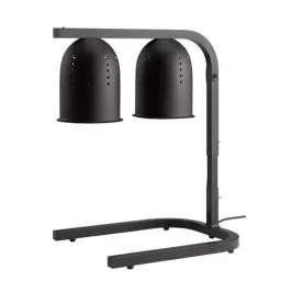 Produktbild: APS 12265 Wärmelampe mit 2 Infrarotlampen, höhenverstellbar, inklusive 2 Lampen, 50 x 35 cm, Höhe 58 bis 77,5 cm, Speisenwärmer