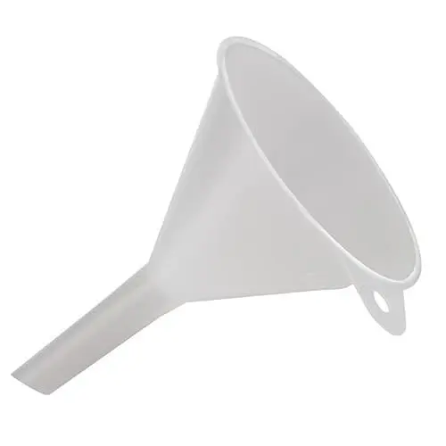 Produktbild: APS 30066 Trichter, Ø 8 cm, Höhe 10,5 cm, Durchlass Ø 11 mm, Kunststoff (PE), weiß, Made in Germany