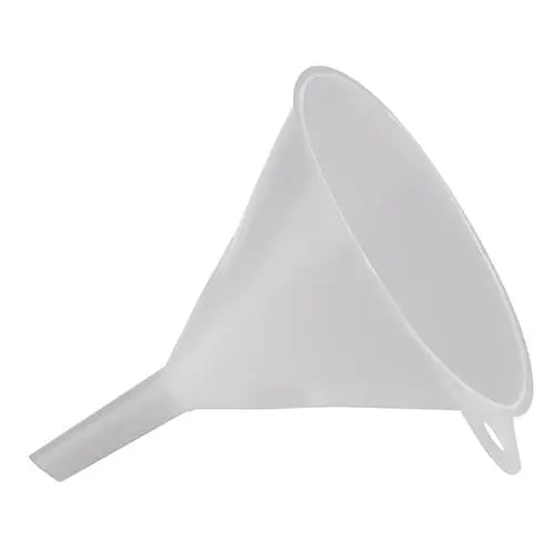 Produktbild: APS 30068 Trichter, Ø 12 cm, Höhe 14,5 cm, Durchlass Ø 12 mm, Kunststoff (PE), weiß, Made in Germany