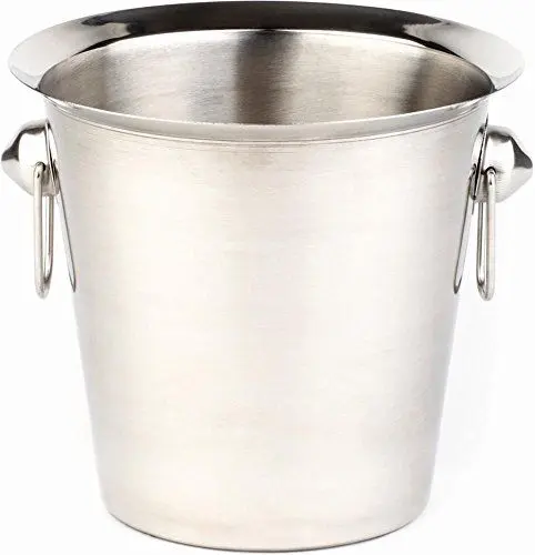 Produktbild: APS 36020 Weinkühler/Sektkühler - Flaschenkühler aus Edelstahl mit Ring-Griffen, außen hochglanzpoliert, innen matt poliert - Abmessungen: 20 x 23 cm, Höhe: 19 cm, Volumen: 3 l