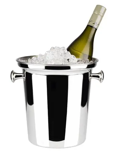 Produktbild: APS 36028 Wein-/Sektkühler, Flaschenkühler, Edelstahl, innen matt poliert, außen hochglanzpoliert, 2 Knopf-Griffe, 4 Liter