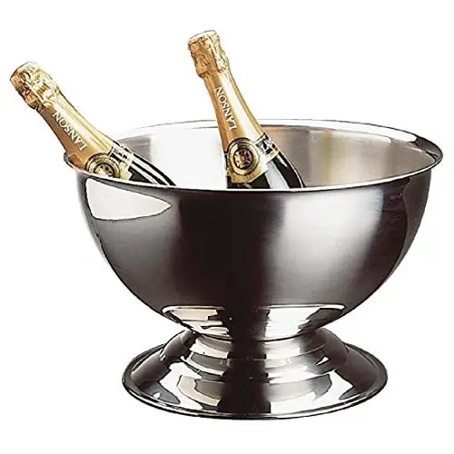 Produktbild: APS 36045 Champagnerkühler, Flaschenkühler, Edelstahl, hochglanzpoliert, Ø 40,5 bzw. 27,5 cm, Höhe 22,5 cm, Fassungsvermögen 13,5 Liter