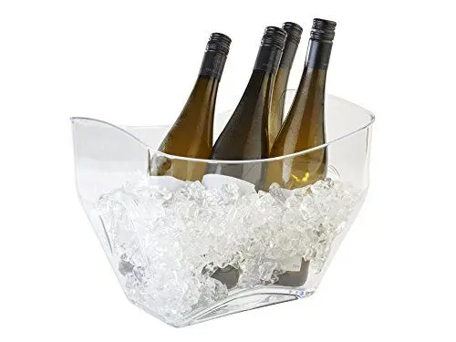Produktbild: APS 36087 Wein-/Sektkühler, Flaschenkühler, 32 x 21,5 cm, Höhe 24,5 cm, 7 Liter, Kunstoff (MS), klar