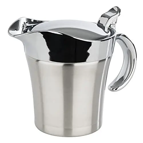 Produktbild: APS 40207 Doppelwandig isolierte Sauciere mit Klappdeckel, 19 x 12,5 x 13 cm, 0,4 ltr
