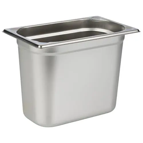 Produktbild: APS 81408 GN 1/4 Behälter, Edelstahl, 26,5 x 16,2 cm, Tiefe 200 mm, 5,5 Liter