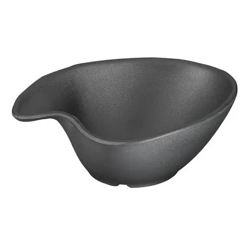 Produktbild: APS 83935 Schale ZEN, 14,5 x 12,5 cm, Höhe 5 cm, 0,2 Liter, Melamin, schwarz, Steinoptik