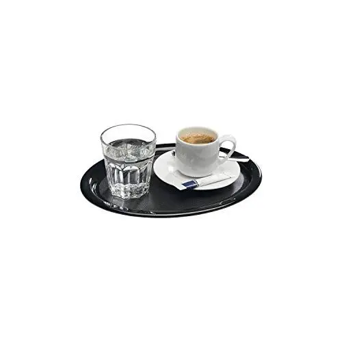 Produktbild: APS 84251 Serviertablett KAFFEEHAUS, 26 x 20 cm, Höhe 1,5 cm, Melamin, schwarz