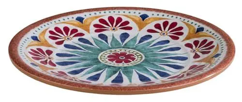 Produktbild: APS 84684 Teller ARABESQUE, Ø 21,5 cm, Höhe 2 cm, Melamin, Dekor/Terracottaoptik