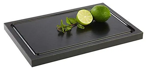 Produktbild: APS 93306 Bar-Schneidebrett 30 cm x 20 cm mit Ablaufrinne und Antirutsch-Füßchen, spülmaschinenfest