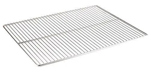 Produktbild: APS GN 1/2 Rost, Küchenrost, Küchenhelfer, Küchengitter, elektrolytisch poliert, Drahtstärke 3mm, Rahmendraht 6mm, 26,5 x 32,5 cm, Edelstahl 18/10, extra schwere Qualität