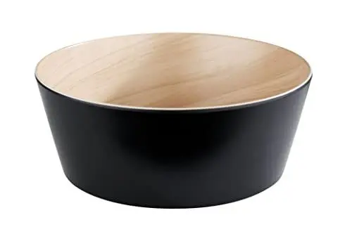 Produktbild: APS Schale „Frida“, Bowl, Melamin Schale, Ø 26,5 cm, 10,5 cm Höhe, beige/schwarz, für 3,4 Liter Inhalt