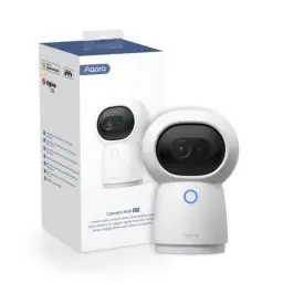 Produktbild: Aqara 2K Sicherheitstür-Kamera Hub G3, AI Gesichts- und Gestenerkennung, 360° Betrachtungswinkel durch Schwenken und Neigen, Funktioniert mit HomeKit Secure Video, Alexa, Google-Assistant, IFTTT
