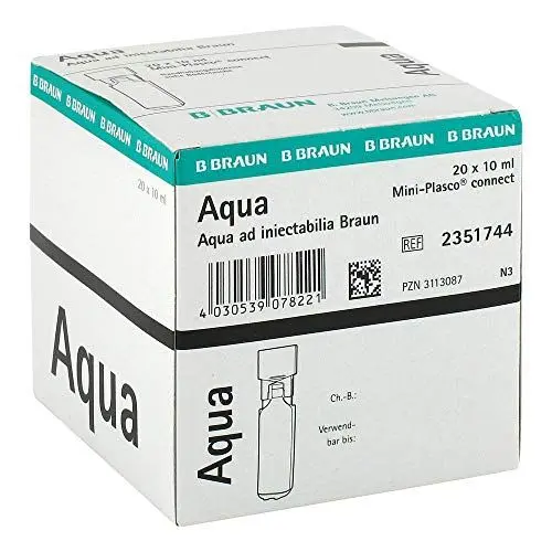 Produktbild: AQUA AD injectabilia Miniplasco connect Inj.-Lsg. 20X10 ml