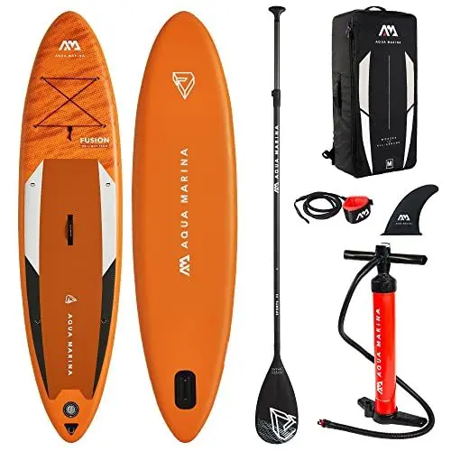 Produktbild: Aqua Marina , Unisex Adult - 3.3m/15cm, Fusion All Around iSUP 3 3m 15cm with paddle and safety leash, Mehrfarbig, 330 x 81 15 cm EU