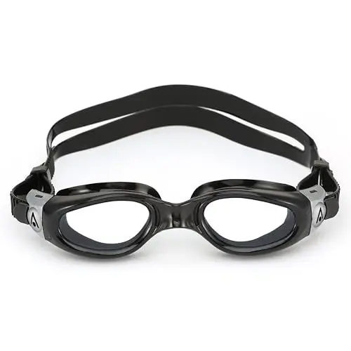 Produktbild: Aquasphere Kaiman Compact Schwimmbrille, für Erwachsene und Jugendliche geeignet für kleine Gesichter, UV-Schutz, Silikondichtung, 180° Sicht, Sicht durch beschlagfreie und auslaufsichere Gläser