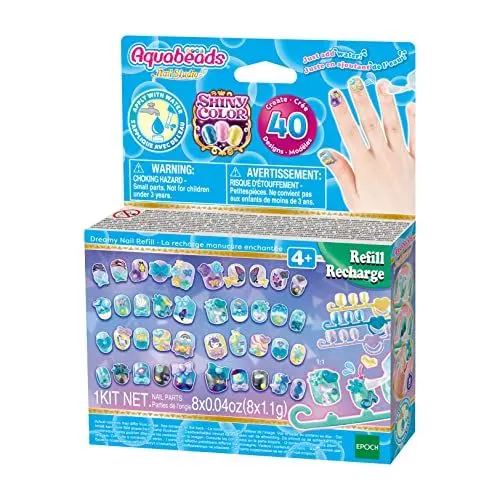 Produktbild: Aquabeads 35009 Fingernägel Nachfüllset Blau-Grün - Nageldesign