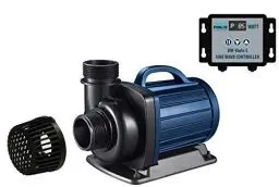 Produktbild: AquaForte Filter-/Teichpumpe DM-10.000 Vario S, 34-85W, Durchfluss 6-10 m3 pro Stunde, Förderhöhe 5,5m, regelbar mit externem Controller. Ideal als Bachlauf-/Wasserfallpumpe