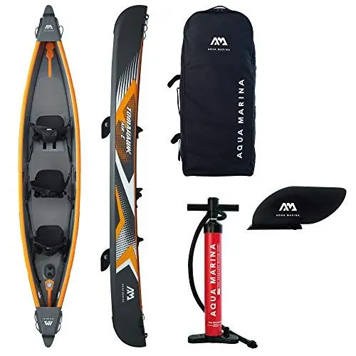 Produktbild: Aquamarina 3 Posti Tomahawk Air-C, Schwarz/Orange, Uni