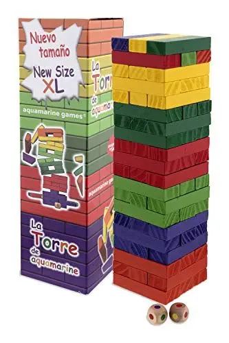 Produktbild: AQUAMARINE GAMES – Der Turm von Farben XL, Geschicklichkeitsspiel (compudid cpes03)