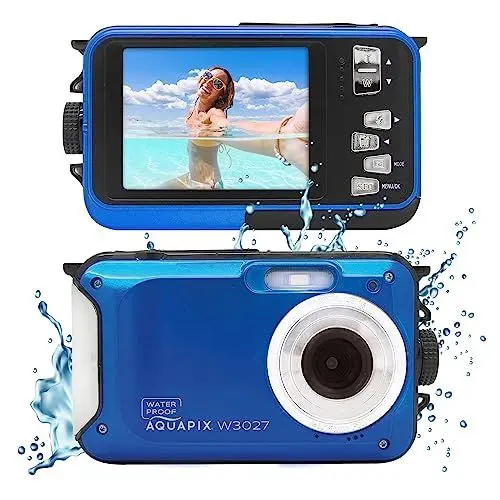 Produktbild: Aquapix W3027 'Wave' Unterwasserkamera, wasserfest bis 3 m, 2.7
