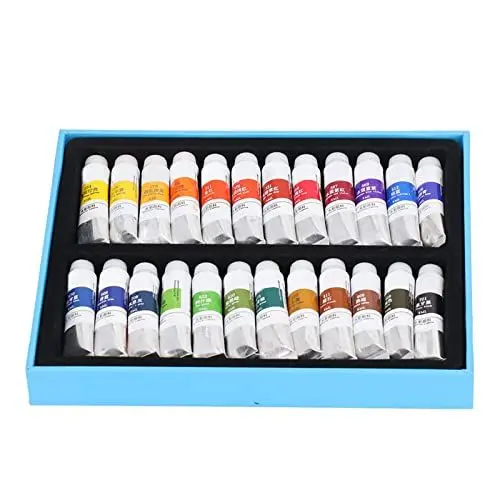 Produktbild: Aquarellfarben-Tuben-Set, 5 Ml Kunst-Aquarell-Kit, Schnell Trocknend, Einfaches Mischen Zum Malen (24 Farben)