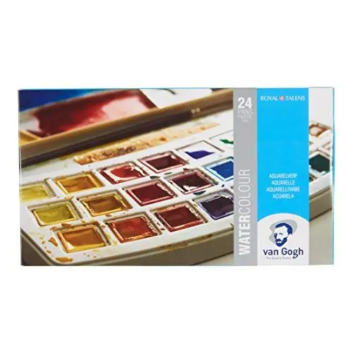 Produktbild: Van Gogh Aquarellkasten, Kunststoffkasten 24 Näpfe