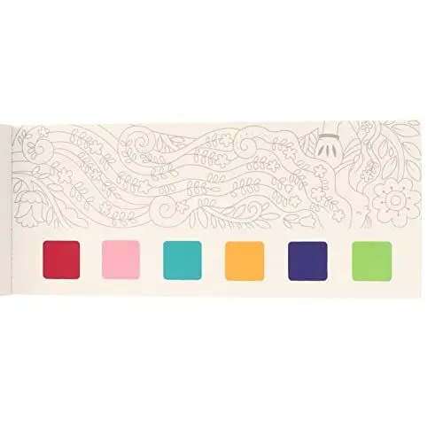 Produktbild: Aquarell-Malbuch für, Verzauberter Garten, Taschenfarbe, Verbessert die Kreativität, Verdicktes Taschen-Zeichenbuch-Set mit Pinsel (Typ 5)