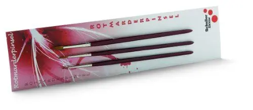 Produktbild: Aquarellpinsel-Set, ROTMARDER 3tlg