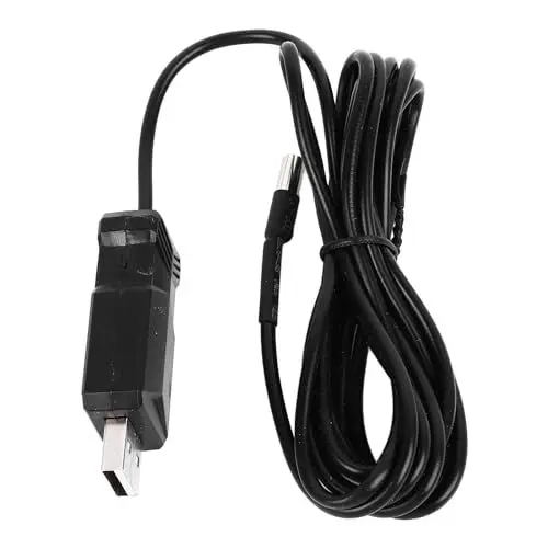 Produktbild: BAOFUYA Aquarium-Thermometer, Digital, Bluetooth, WLAN, Smart Alarm, 0°C bis 99°C, Einfache Bedienung, Fernüberwachung, Aquarium, Reptilienlebensraum