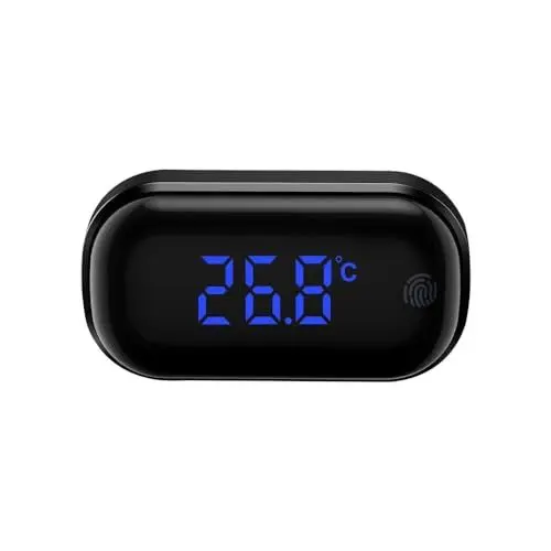 Produktbild: Aquarium Thermometer, Hohe Präzision Digitale Aquarien Thermometer mit Touchscreen und LCD Display für Aquarium Süßwasser und Meerwasser