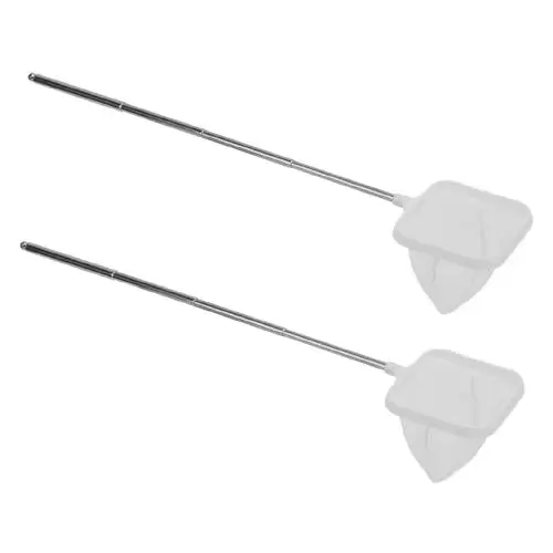 Produktbild: PerGar Aquarium-Garnelennetz, 2 Stück, Kleines Aquariumnetz, Ausziehbarer Griff, Feinmaschiges Kleines Aquariumnetz, für Fischeier, Fischfutterreste
