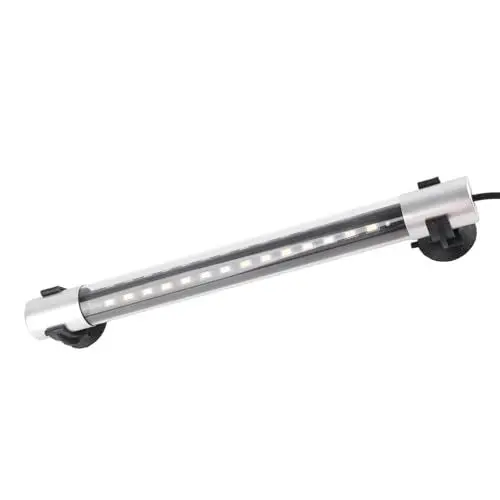 Produktbild: Haofy Tauchbare LED-Aquariumleuchte, RGB-Aquariumlampe, 3 Farbmodi, 2 Reihen Weitwinkelperlen für Wasser (ZY-P28 EU-Stecker 220 V)