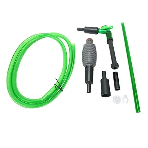 Produktbild: Aquarium-Siphon-Wasserwechsler, Starke Saugkraft, Ungiftig, Bequemer Griff, Sicherer Einziehbarer Staubsauger für Aquarien für Kies (E-600)