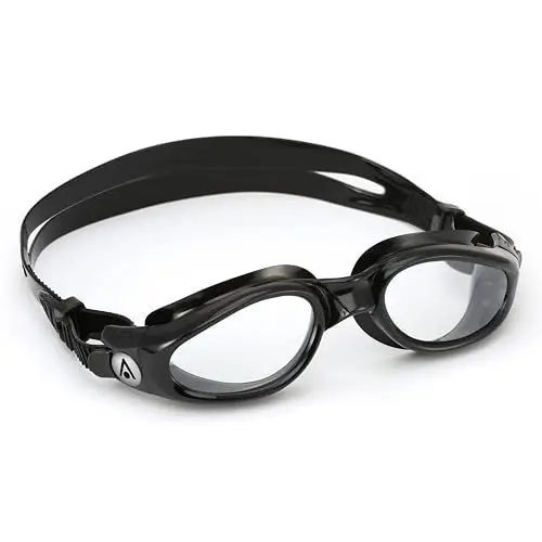 Produktbild: Aquasphere Kaiman- Schwimmbrille, Schwimmbrille, für Erwachsene mit UV-Schutz, Silikondichtung, 180°-Sicht, beschlagfreie und auslaufsichere Gläser für Männer und Frauen