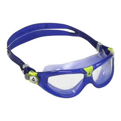 Produktbild: Aquasphere Seal Kid | Schwimmbrille für Kinder ab 3 Jahren mit UV-Schutz, Silikondichtung und beschlag- und auslaufsicheren Gläsern für Jungen und Mädchen, Lila - Klare Linse
