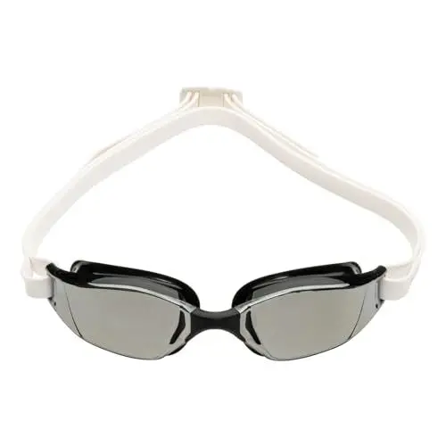 Produktbild: Aquasphere Xceed- Schwimmwettkampfbrille, Schwimmbrille für Männer und Frauen mit UV-Schutz und Silikondichtung, SILVER TITANIUM MIROR