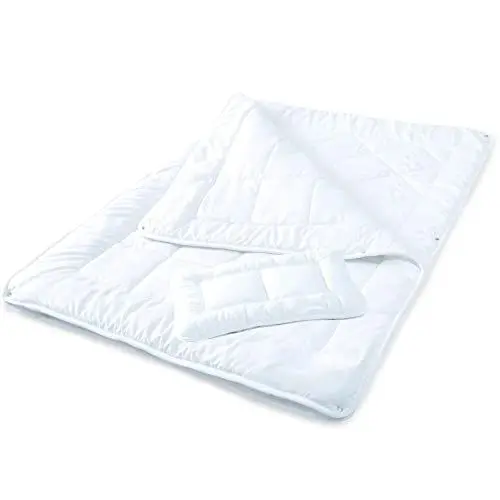 Produktbild: aqua-textil Soft Touch Kinder Set Bettdecke 100 x 135 cm 250g und 350g mit Kissen 40 x 60 cm 150g 4 Jahreszeitendecke klimaregulierend Oeko-TEX