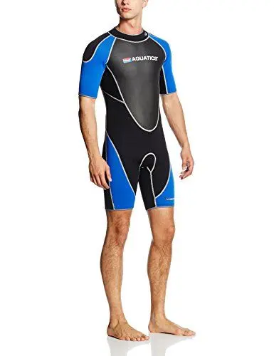 Produktbild: Aquatics Erwachsene Neoprenanzug Shorty, Blau/Schwarz, L, 49074